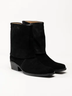 Gabor - Svarta westernboots i mocka