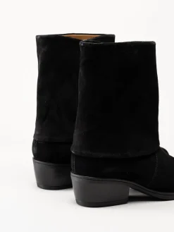 Gabor - Svarta westernboots i mocka