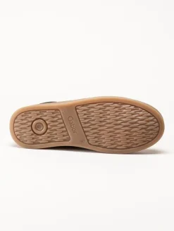 Gabor - Vitbruna sneakers i skinn och mocka