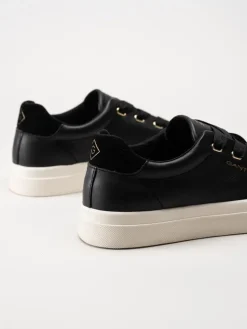 Gant Footwear - Avona Sneaker - Svarta sneakers i skinn
