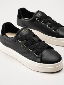 Gant Footwear - Avona Sneaker - Svarta sneakers i skinn
