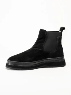 Gant Footwear - Blistown - Svarta fodrade boots i mocka