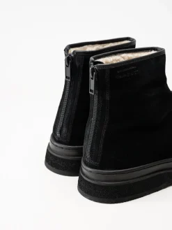 Gant Footwear - Blistown - Svarta varmfodrade boots i mocka