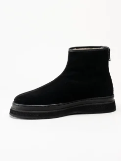 Gant Footwear - Blistown - Svarta varmfodrade boots i mocka