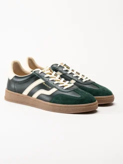 Gant Footwear - Cuzima Sneaker - Gröna retro sneakers i skinn och mocka