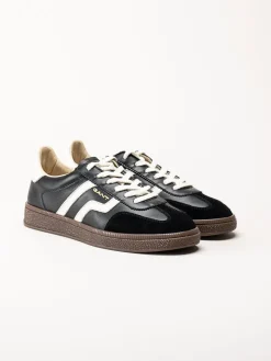 Gant Footwear - Cuzima sneaker - Svarta retro sneakers i skinn och mocka