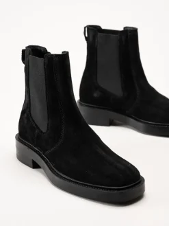 Gant Footwear - Fallwi - Svarta chelsea boots i mocka