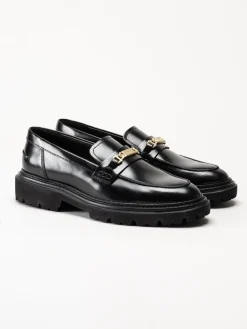 Gant Footwear - Ivyhill Low Lace Shoe - Svarta loafers i skinn
