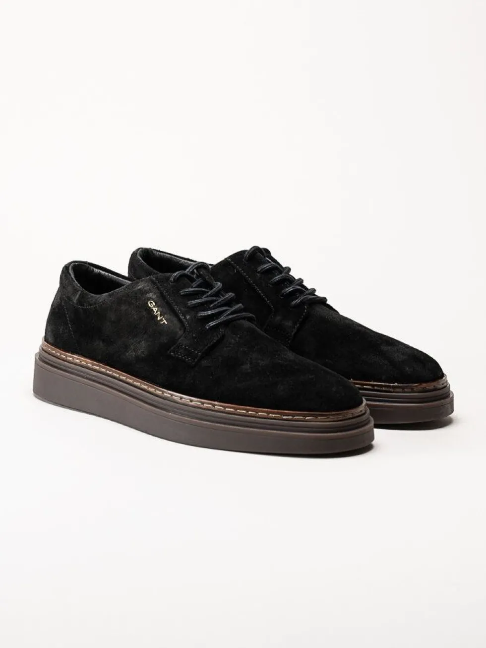 Gant Footwear - Kinzoon low lace - Svarta mockaskor med snörning