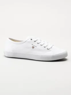 Gant Footwear - Pillox - Vita låga textilskor