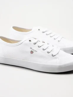 Gant Footwear - Pillox - Vita låga textilskor