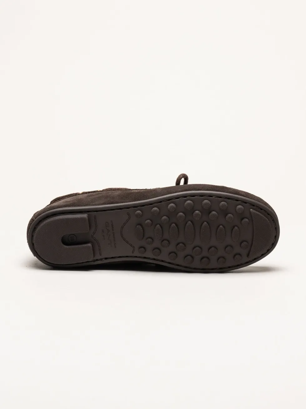 Gant Footwear - Seabaya - Mörkbruna loafers i mocka