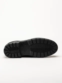 G Comfort - Svarta boots i narvsatt skinn med fårskinnsfoder