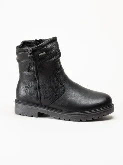 G Comfort - Svarta fodrade kängor i skinn