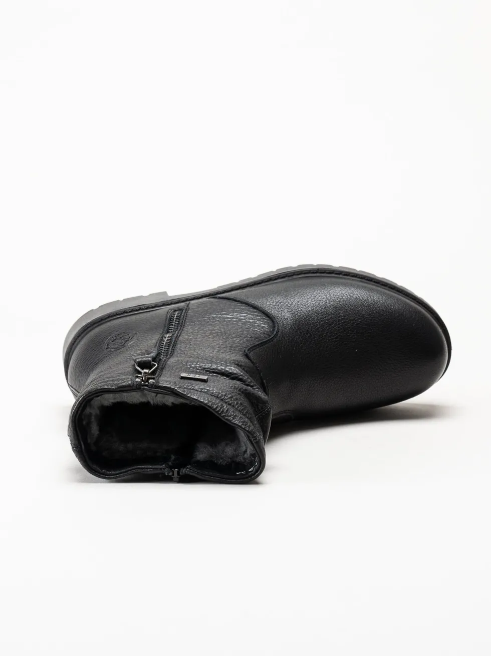G Comfort - Svarta fodrade kängor i skinn