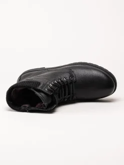 G Comfort - Svarta varmfodrade kängor i skinn