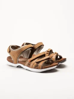 Green Comfort - Corsica - Ljusbrun sandal i mjukt skinn
