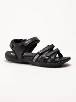 Green Comfort - Corsica - Svarta sandaler i mjukt skinn