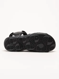Green Comfort - Corsica - Svarta sandaler i mjukt skinn
