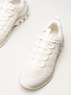Green Comfort - London sneaker - Vita sneakers i mocka och mesh