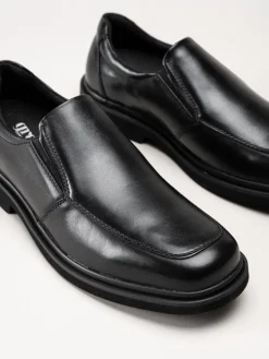 Green Comfort - Rio - Svarta loafers i skinn