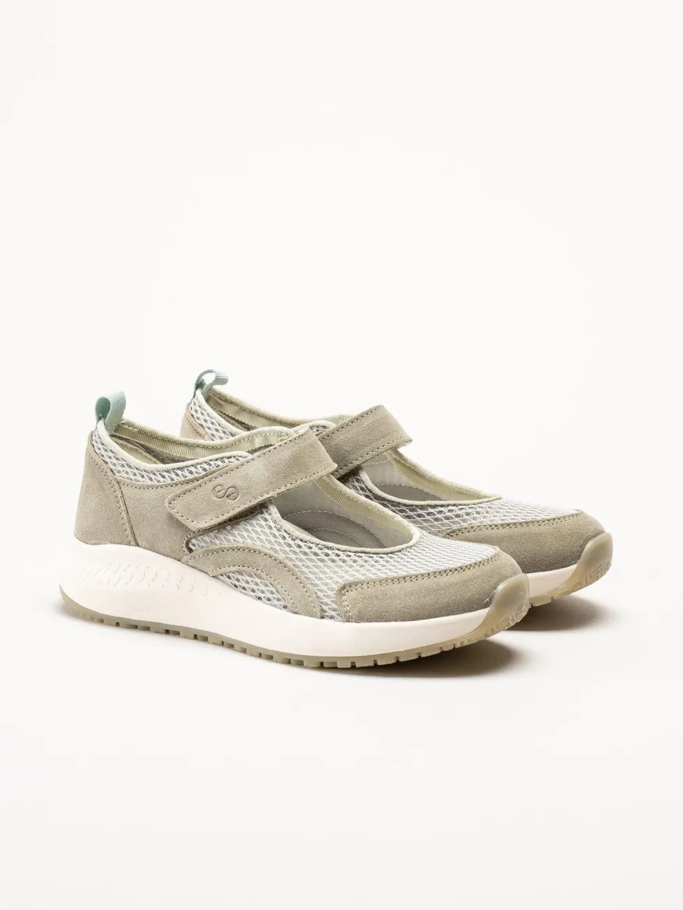 Green Comfort - Zigga Mary Jane - Gröna ballerinaskor i mocka
