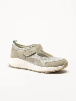 Green Comfort - Zigga Mary Jane - Gröna ballerinaskor i mocka