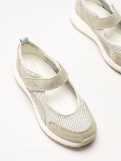 Green Comfort - Zigga Mary Jane - Gröna ballerinaskor i mocka