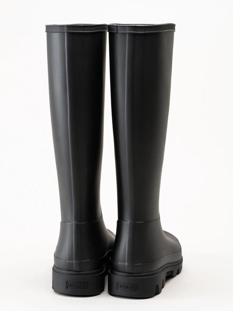 Hunter - Unisex Downpour Tall Boot - Svarta höga gummistövlar