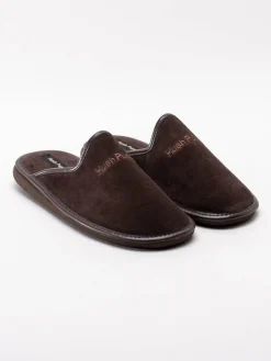 Hush Puppies - Men´s Marco - Mörkbruna slip in tofflor
