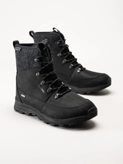 Icebug - Adak Wool Wmns Michelin - Svarta vinterkängor i nubuck