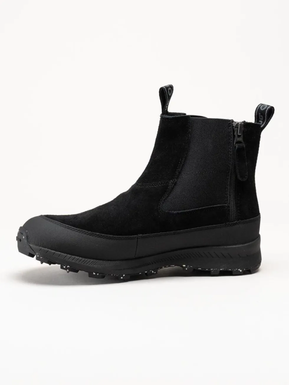 Icebug - Boda Mens BUGrip - Svarta chelsea boots i mocka