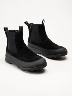 Icebug - Boda Mens BUGrip - Svarta chelsea boots i mocka