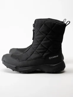 Icebug - Ivalo4 W BUGrip - Svarta högre vinterkängor med dubbar