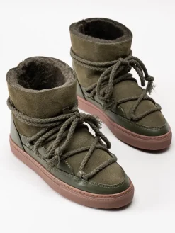 Inuikii - Classic - Gröna vinterboots med fårskinnsfoder