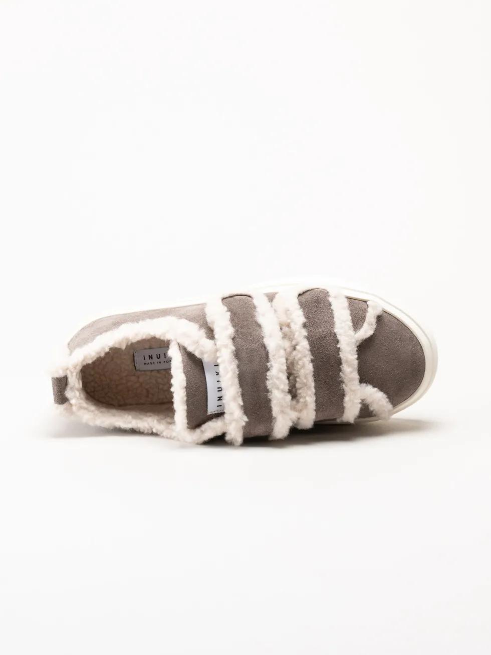 Inuikii - Shearling - Grå ullfodrade sneakers