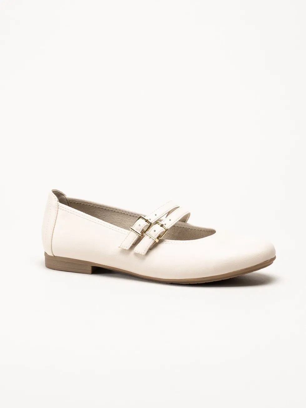 Jana - Beige ballerinaskor med sleif