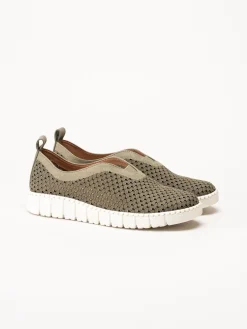 Jana - Gröna slip on skor