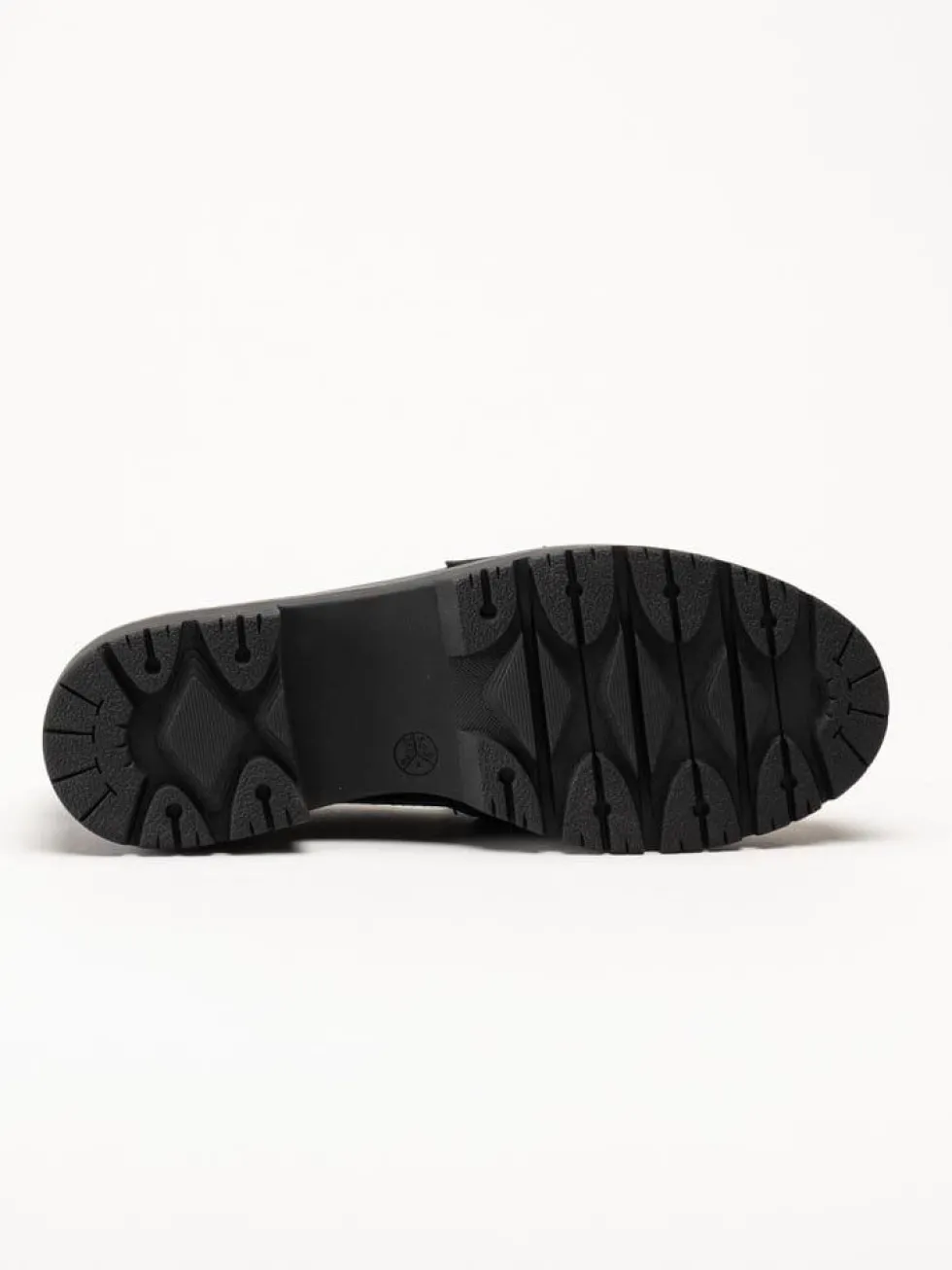 Jana - Svarta loafers i skinnimitation