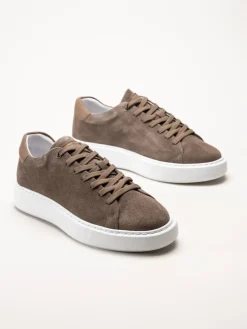 Johnny Bulls - Mörkbruna sneakers i mocka