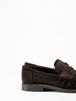 Johnny Bulls - Soho - Mörkbruna loafers i mocka