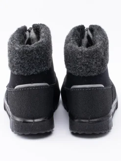 Kuoma - Baby Fleece Collar - Svarta ullfodrade vinterkängor