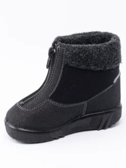 Kuoma - Baby Fleece Collar - Svarta ullfodrade vinterkängor