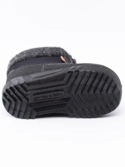 Kuoma - Baby Fleece Collar - Svarta ullfodrade vinterkängor