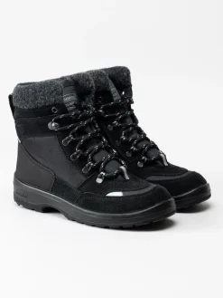 Kuoma - Tuisku - Svarta fodrade vinterboots