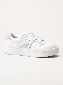 Lacoste - L002 EVO - Vita sneakers i skinn och mocka
