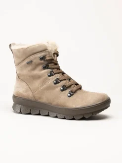 Legero - Beige fodrade kängor med Gore-Tex