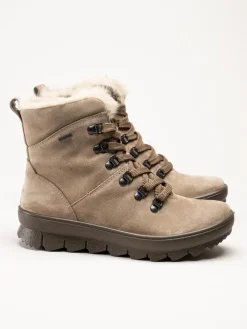 Legero - Beige fodrade kängor med Gore-Tex