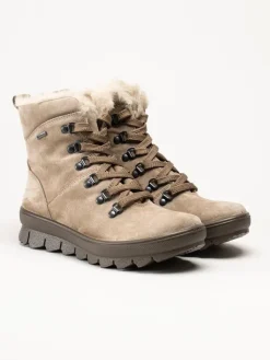 Legero - Beige fodrade kängor med Gore-Tex