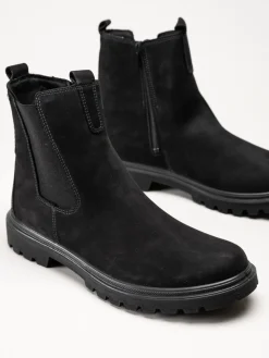 Legero - Monta - Svarta fodrade chelsea boots med Gore-Tex
